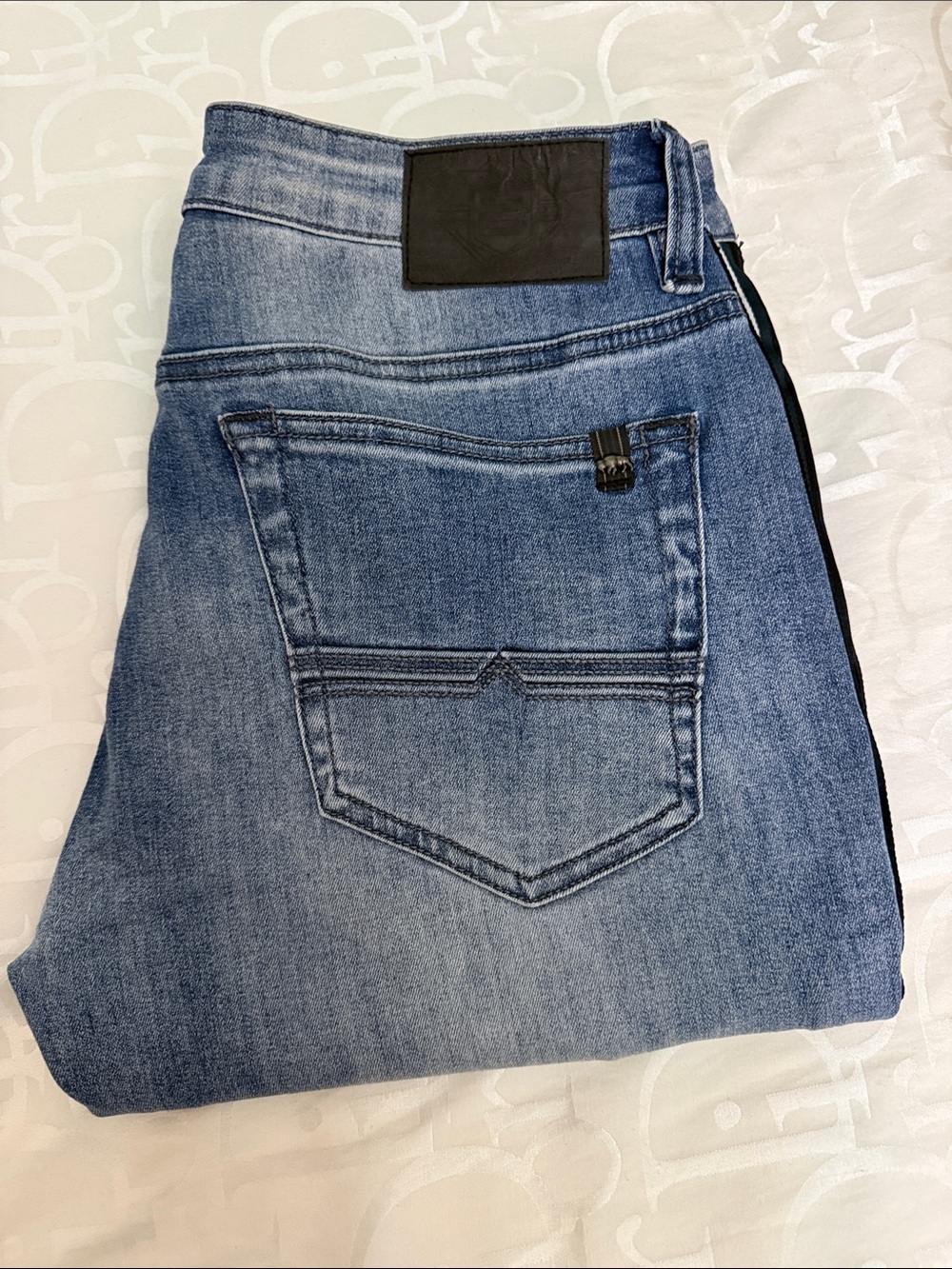Buffalo David Bitton Light Blue Slim Straight Jeans